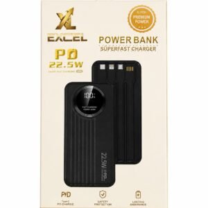 XL Excel 10000mAh Power Bank, 22.5W PD Superfast Charger, Built-In Cables Type-C