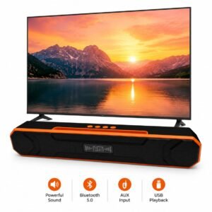 Compact Bluetooth Speaker Hight Bass Speaker for Car, Phone and LED
