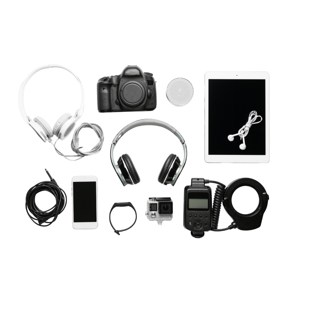 Tech category — power banks, chargers, earbuds