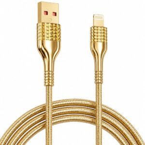 LDNIO LS652 2000mm Gold Plated USB Cable – 30W Fast Charging & Data Transfer